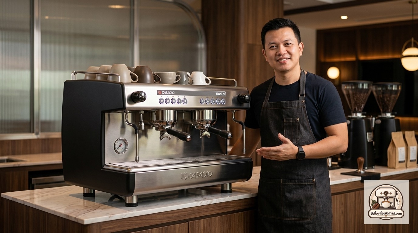 รับซื้อเครื่องชงกาแฟ Casadio Undici ภาพสินค้าและพรีเซนเตอร์