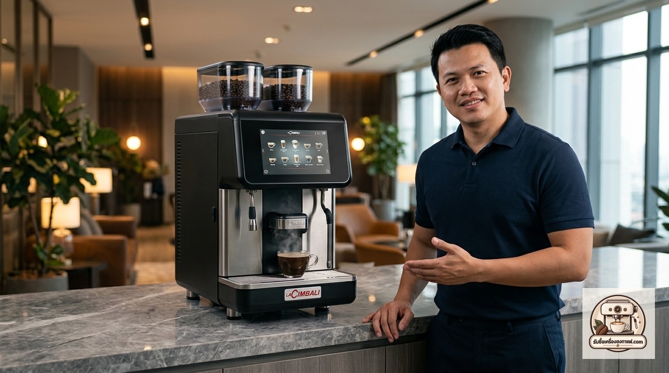 รับซื้อเครื่องชงกาแฟ Cimbali S15 ภาพสินค้าและพรีเซนเตอร์