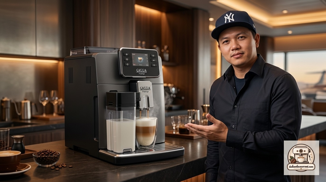 รับซื้อเครื่องชงกาแฟ Gaggia Cadorna Prestige ภาพสินค้าและพรีเซนเตอร์