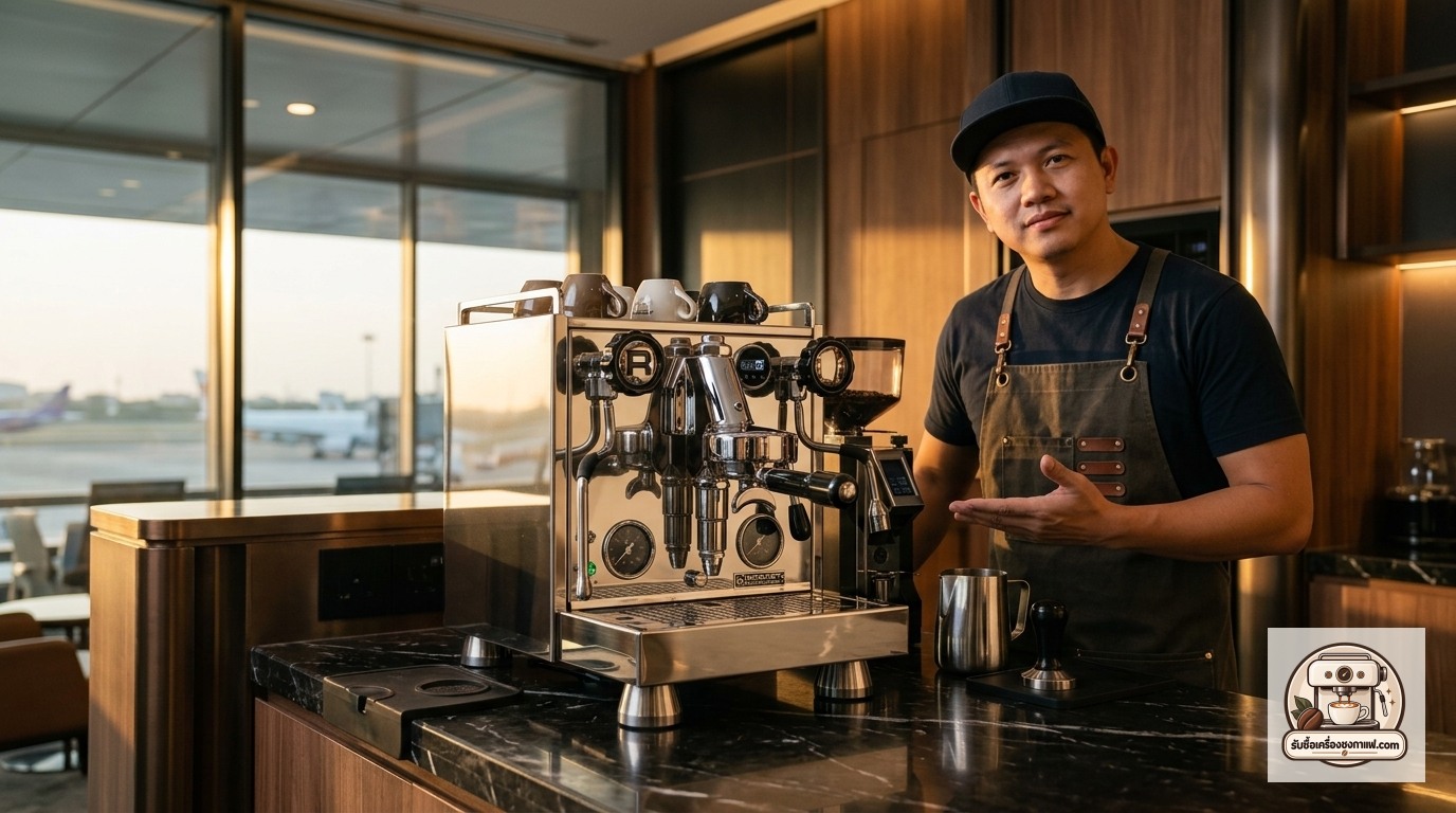 รับซื้อเครื่องชงกาแฟ Rocket Mozzafiato Cronometro R ภาพสินค้าและพรีเซนเตอร์