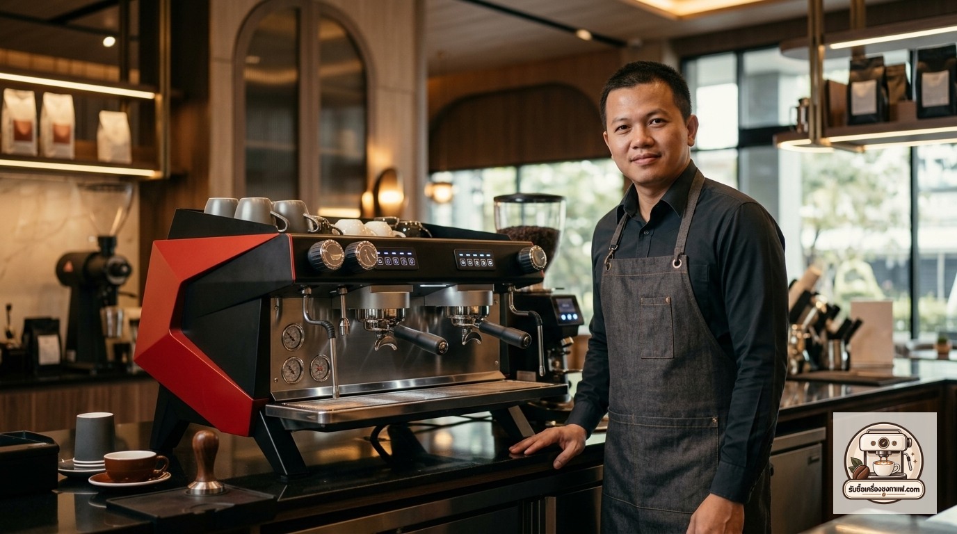 รับซื้อเครื่องชงกาแฟ Sanremo Zoe SED ภาพสินค้าและพรีเซนเตอร์